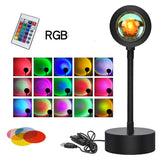 Sunset Projection Lamp | RGB Remote Control Mood Light